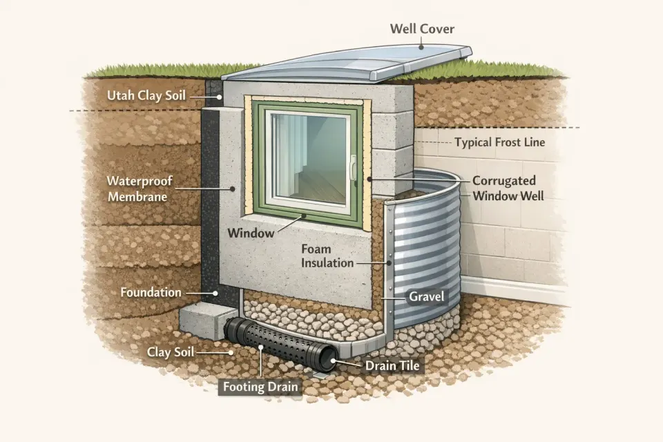Basement Window Replacement in Utah: Egress, Moisture, and Light