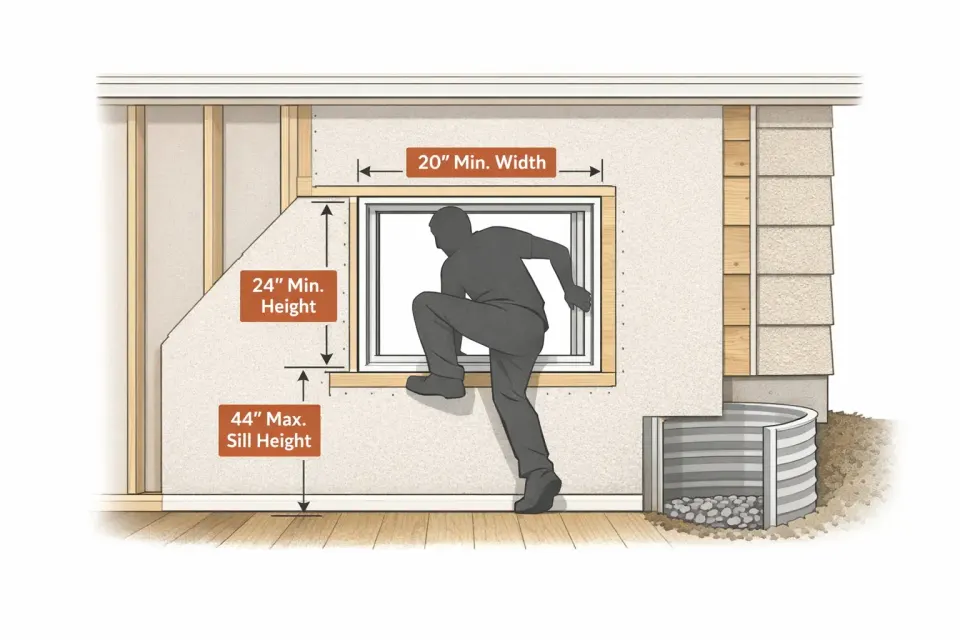 Utah Egress Window Requirements: Code, Sizes, and Installation