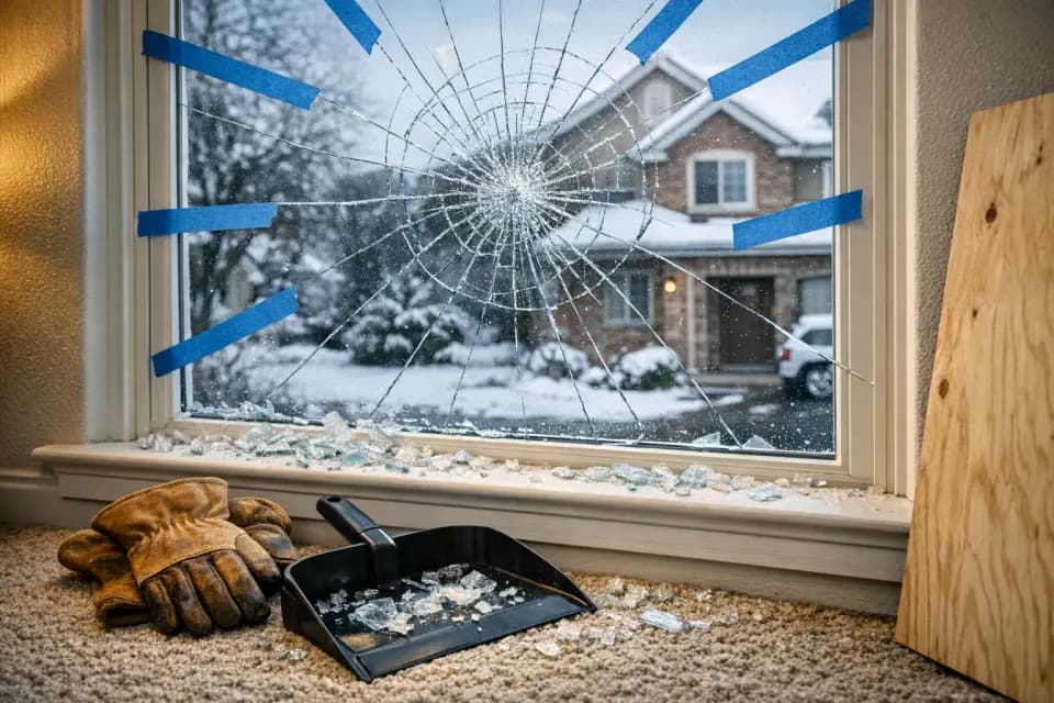 Broken Window Glass: What to Do Right Now (Emergency Response Guide)