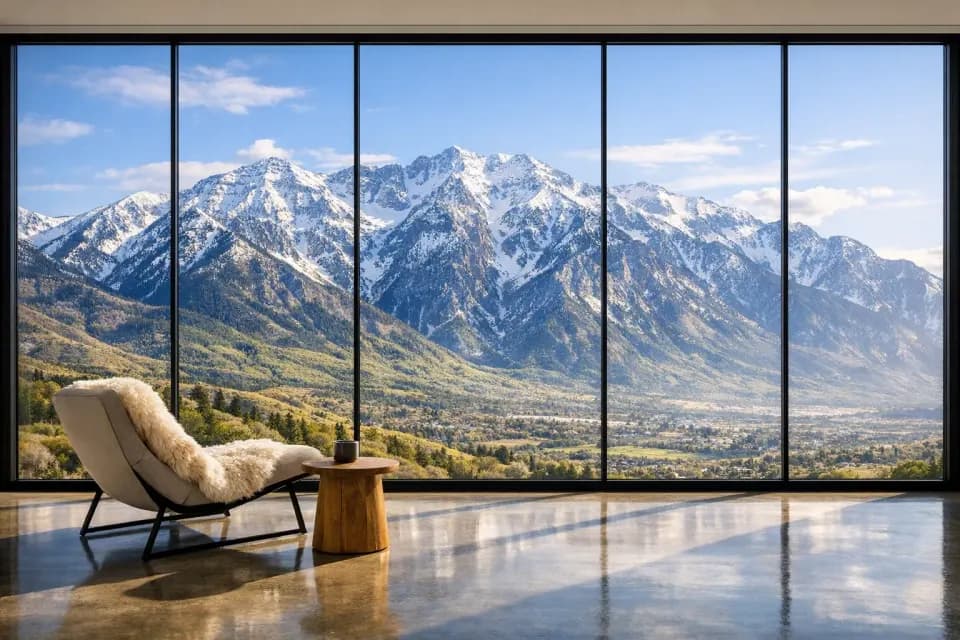 Maximizing Mountain Views: Large-Format Windows Along the Wasatch Front