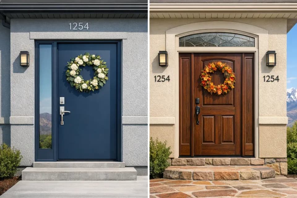 Steel vs Fiberglass Front Doors: The Complete Comparison for Utah Homeowners
