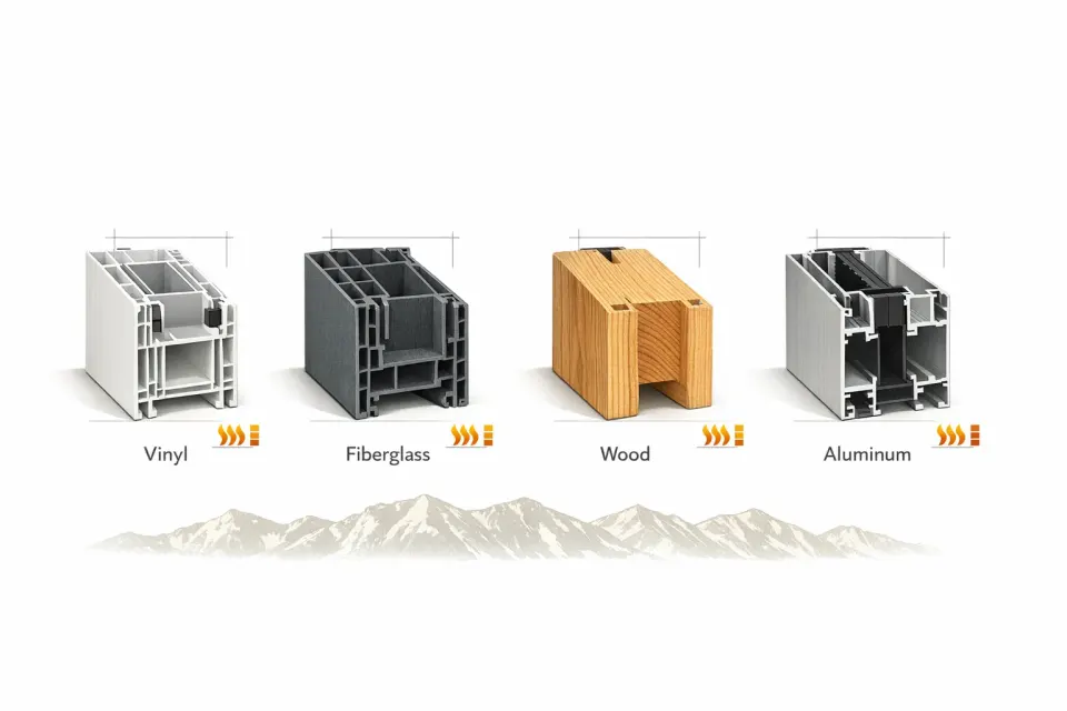 Window Frame Materials Compared: Vinyl, Fiberglass, Wood, and Aluminum