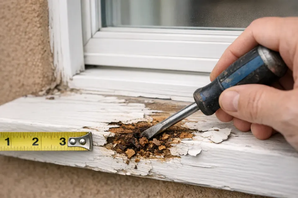How Bad Is the Rot? A Visual Guide to Window Frame Damage Severity